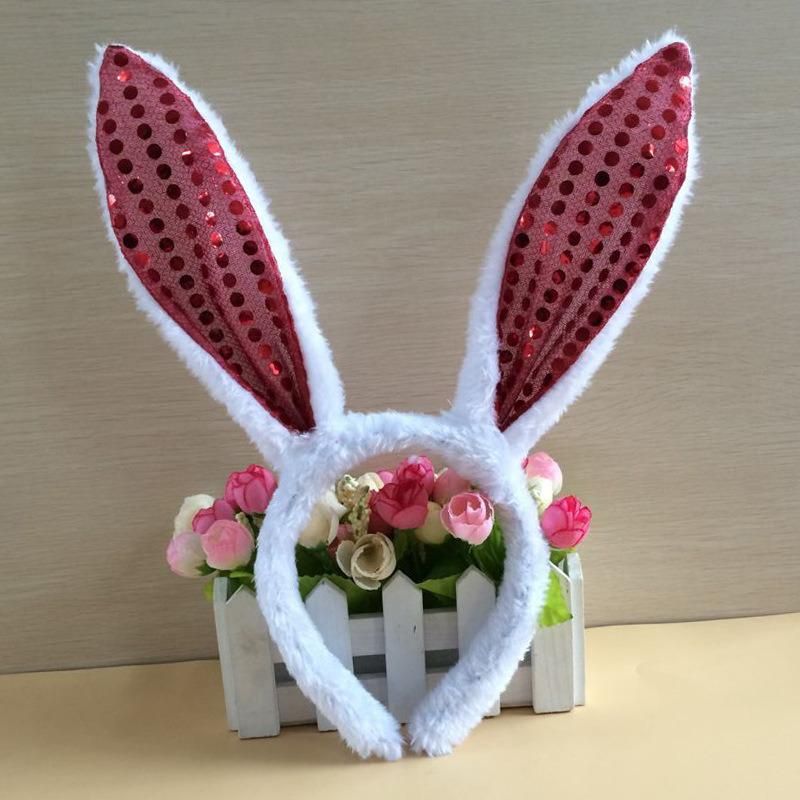 Promotional Party Head Band Plush Rabbit Hair Band