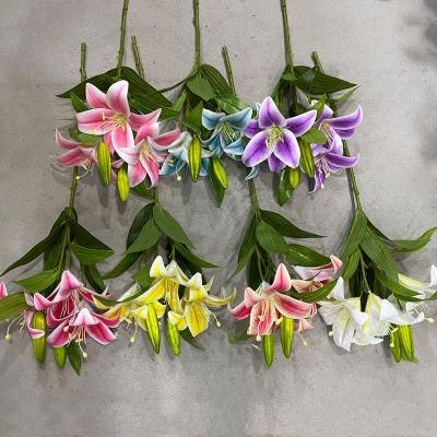 Good Selling Hot Fashion Decorative Handmade Artificial Flowers Artificial Lily Flower