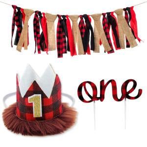 Christmas Themed Birthday Party Decoration Cake Topping Baby Gift Supplies