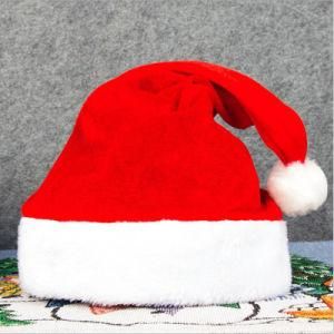 2020 Factory Price Promotional Custom Christmas Hats Cute Red Kids Hats