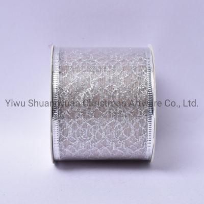 Christmas Ribbon Decor for Holiday Wedding Party Decoration Supplies Hook Ornament Craft Gifts