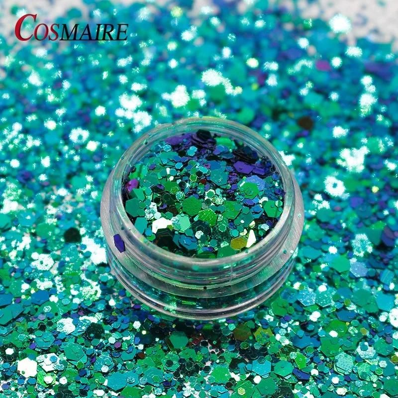 Mixed Chunky Glitter Color Shifting Chameleon Polyester Craft Glitter