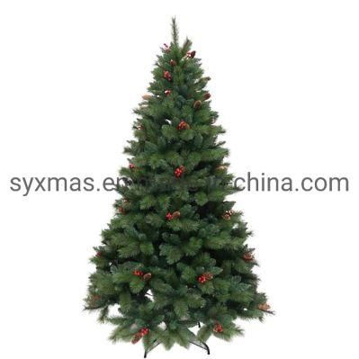 2020 Hotsale Green PVC Christmas Tree with Ornaments for Christmas Decoration