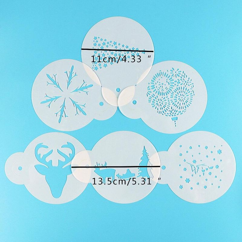 DIY Cake Stamp Mold Spray Printing Template Christmas Chocolate Powder Molding