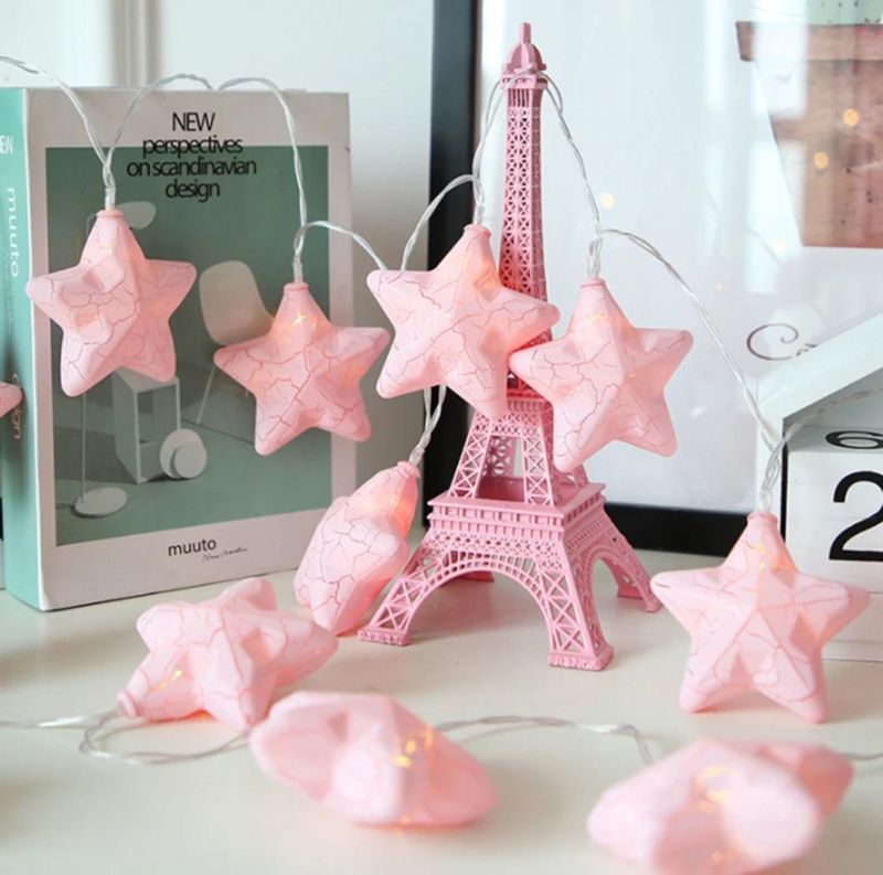 Mutilcolorled String Light LED Crack Star String Light