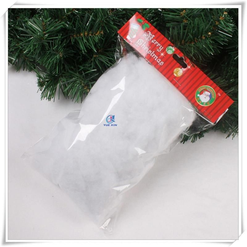 Christmas Craft White Polyester Artificial Fluff Snow