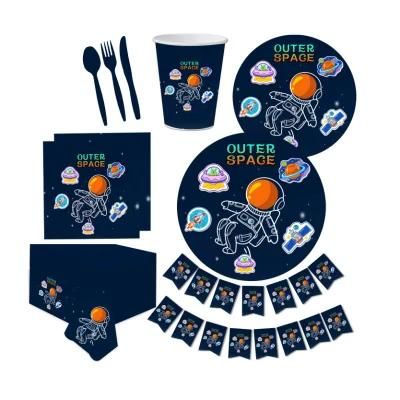 Outer Space Happy Birthday Party Decoration Set