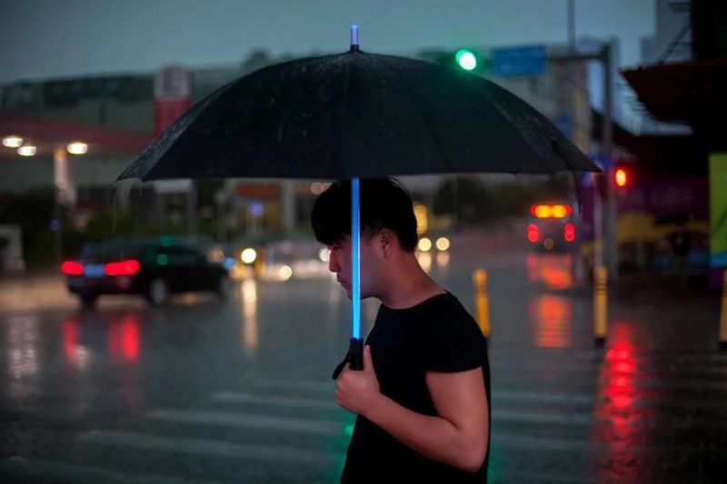 Lightsaber Umbrella LED Light up Golf Umbrellas with Color Changing
