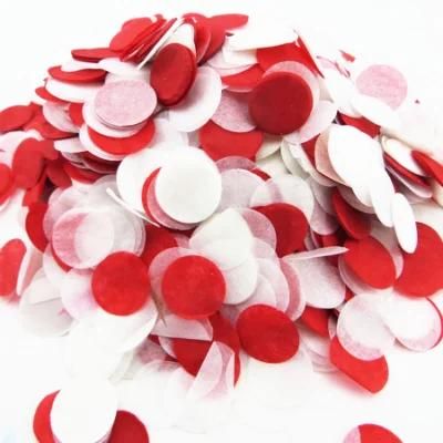 Multicolor Personalized Round Tissue Paper Biodegradable Confetti