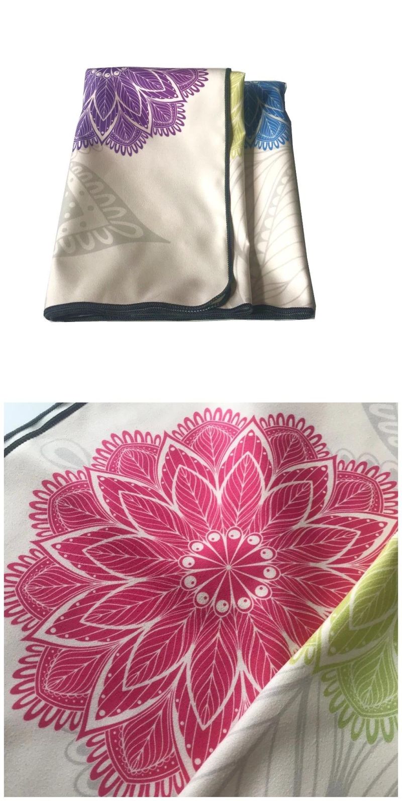 Wholesale Hot Yoga Mat Towel Non-Slip Private Label Microfiber Yoga Mat Towel