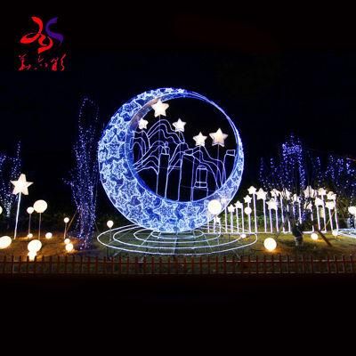 Outdoor Waterproof Customized Iron Frame with LED Motif Lights