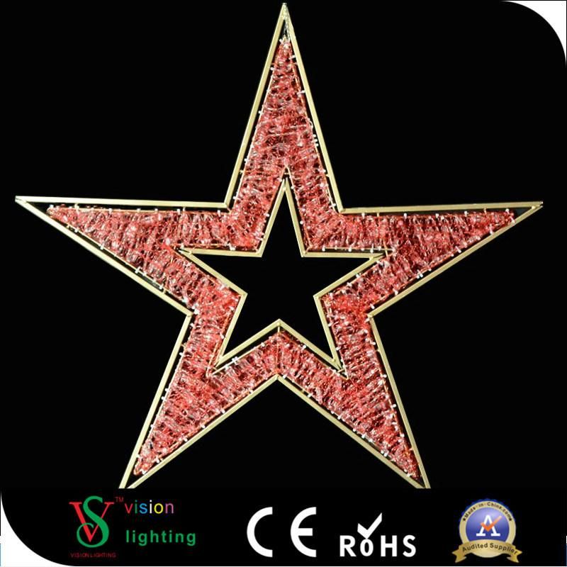 New LED 2D Motif Street Decortive Christmas Star Lights