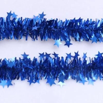 Width Multicolor Christmas Tree Ornaments Bar Tops Ribbon Garland for New Year Christmas Cane Tinsel Party Supplies