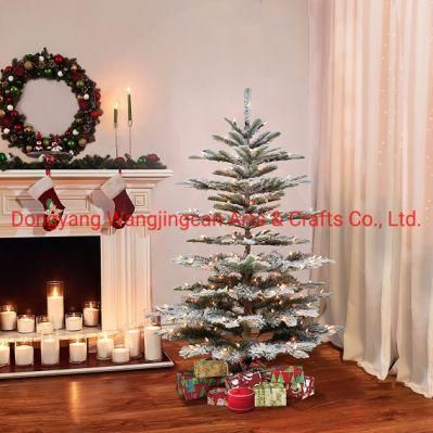 Dec. Metu 120cm PE Flock Christmas Tree with LED Light