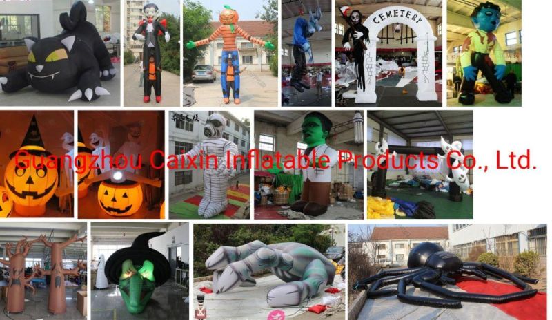 Halloween Inflatable Halloween Yard Decoration Inflatable Halloween Ghost with LED Lights