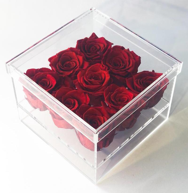 Wholesale Real Preserved Flower in a Box Wedding Anniversary Gifts