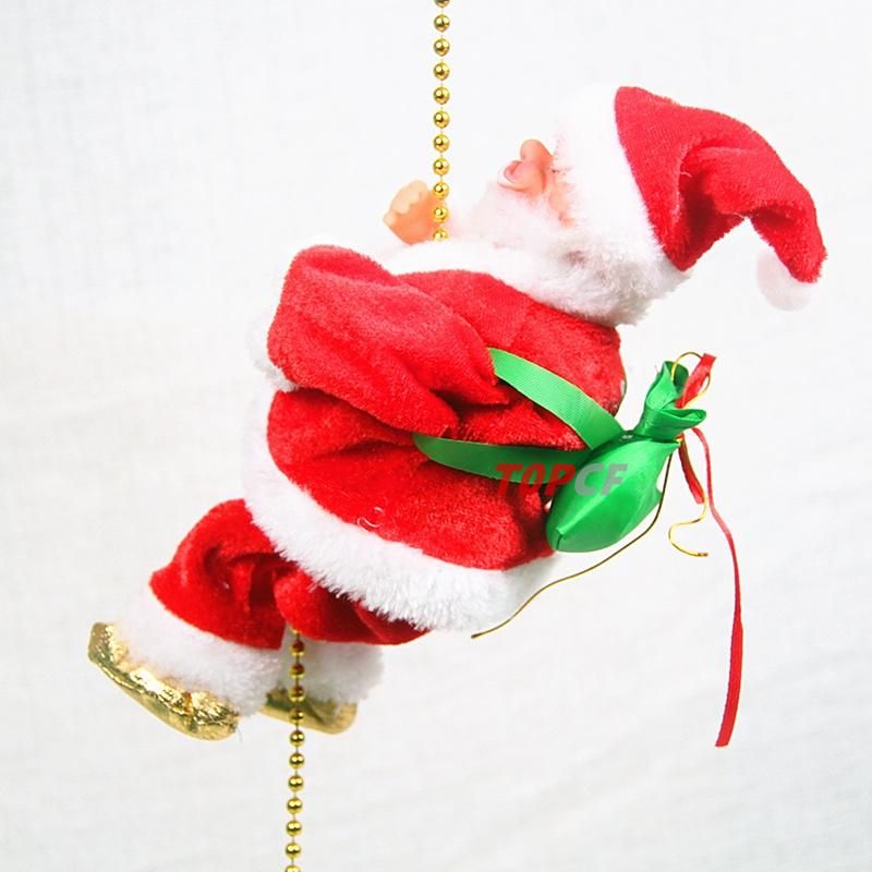 Dropshipping & Wholesales Climbing Bead Santa Claus Musical Electric Doll