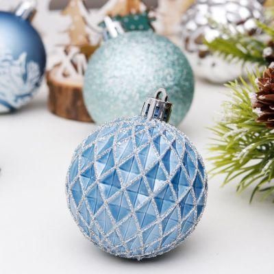 Blue Red Xmas Bauble Tree Ornament Christmas Ball Set