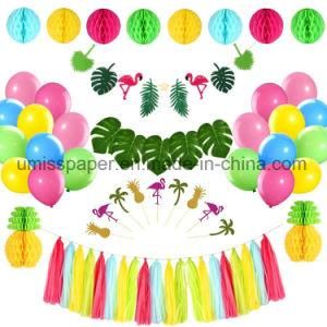 Umiss Paper Luau Hawaiian Party Decorations Set Summer Party Supplier