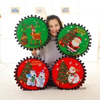 Stuffed Plush Christmas Decoration Travel Pillow Cushion