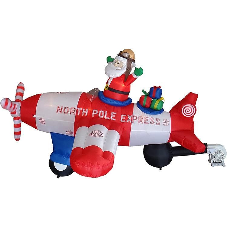 Anka Christmas Inflatable Santa Claus Santa Inflatable Christmas with Helicopter