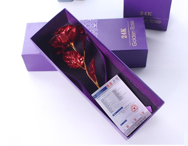 Amazon Hot Sale 24K Golden Rose 2022 Valentines Day Boxes Gifts for Women