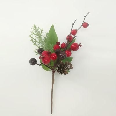 Red Fruit Christmas Flowers for Home Decoration
