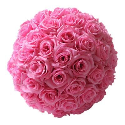 Artificial Rose Flower Ball High Quality Artificial Kissing Ball with Different Colors for Wedding Decoration