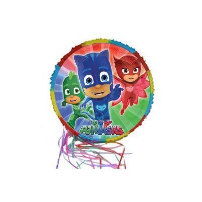 Kids Birthday Party Pull String Paper Pinata Pinatas Cartoon Characters Pinata