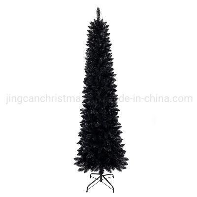 Customized Dense Black Poined PVC Pencil Christmas Tree