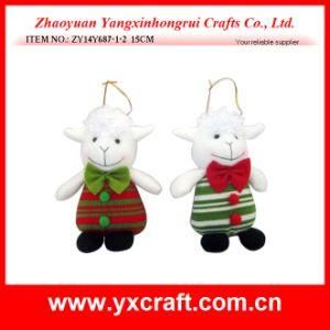 Christmas Decoration (ZY14Y687-1-2) Christmas Sheep Year Doll Gift