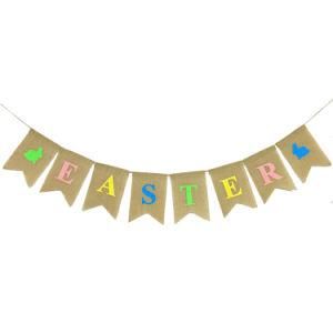 Easter Party Decorations Colorful Easter Linen Swallowtail Flags