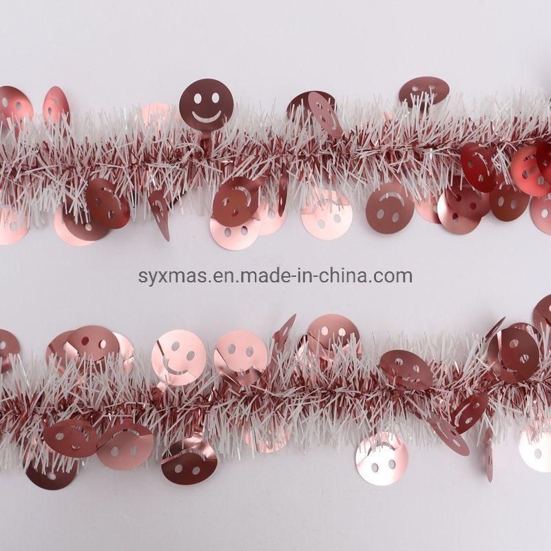 Matt Red Christmas Pet Tinsel for Christmas Tree and Christmas Party Decoration