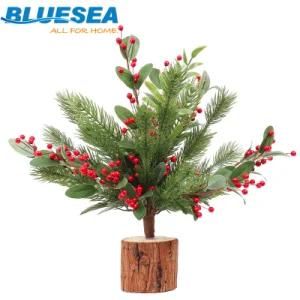 New Desktop Decorations PE Red Pine Cone Mini Christmas Tree Christmas Decorations