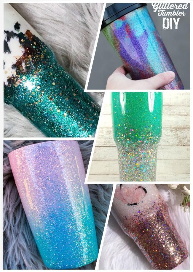 Chunky Sequins Sparkle Glitter for Tumblers Resin Crafts Festival Decoration