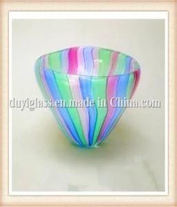 Multicolour Vase Glass Craft for Home Decoration