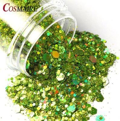 Hot Sell Bulk Eco-Friendly Resistant Solvent Chunky Dust Glitter for Craft