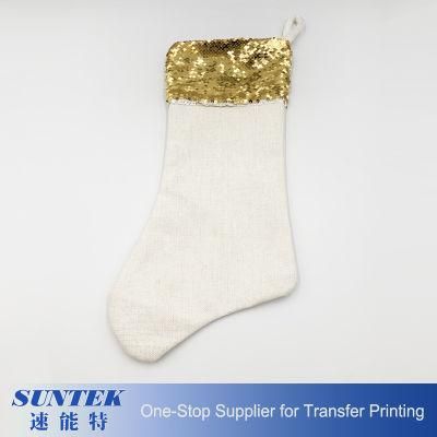 Christmas Linen Stocking for Sublimation