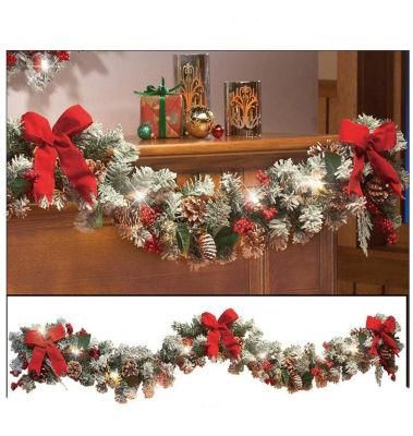 Christmas Festival Decorations Garland with Pine Cone