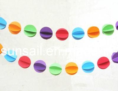 3D Paper Decorations Circle Paper Garland