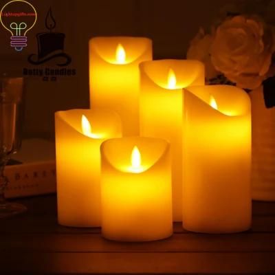 LED Luminous Candle LED Remote Controlled Luminous Candle Simulation of Flame Head Swing LED Candle Process Plastic Candle