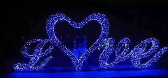 3m Love LED Park Decoration Lights for Light Show