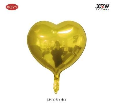 Wholesale 18 Inch Wedding Valentine Day I Love You Decoration Aluminum Foil Mylar Heart Star Shaped Valentine&prime;s Balloon