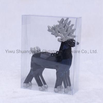 Artificial Christmas Hanging Deer for Holiday Wedding Party Decoration Supplies Hook Ornament Craft Gifts