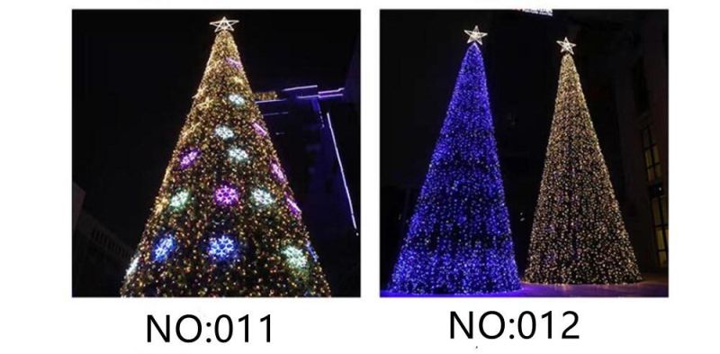 Customized High Quality 3m / 5m / 6m / 8m / 10m / 20m Outdoor Indoor Decorative Public Places Decoration LED Giant Lighting Christmas Tree Light