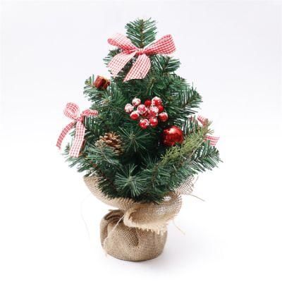 Factory Direct Sale 40cm Decorated PVC Christmas Tree