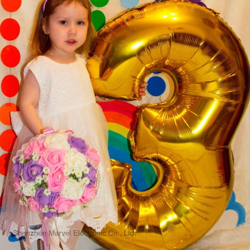 Balloons Silver Gold Children Happy Birthday Letter Ballons Party Decorations Supplies