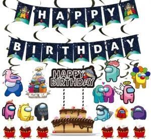 Happy Birthday Banner Kids Party Decorations Baby Shower Cake Topper