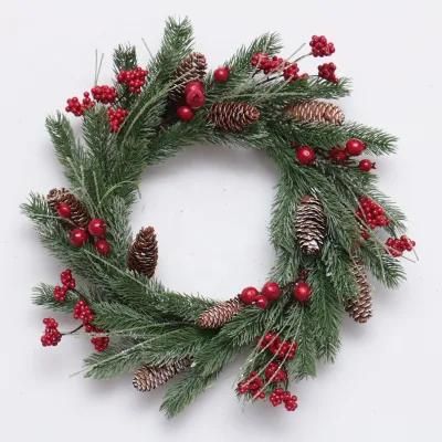 Home Decoration Wholesale Christmas Preserved Boxwood Wreath Christmas Wreath