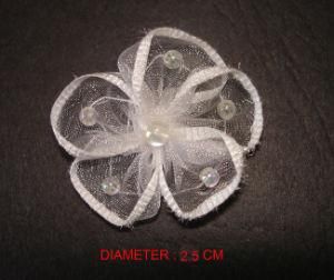 Garment Accessories Multicolour White 2.0cm 3.0cm, 5.0cm Size Organza Flower Gifts and Crafts Artificial Flower